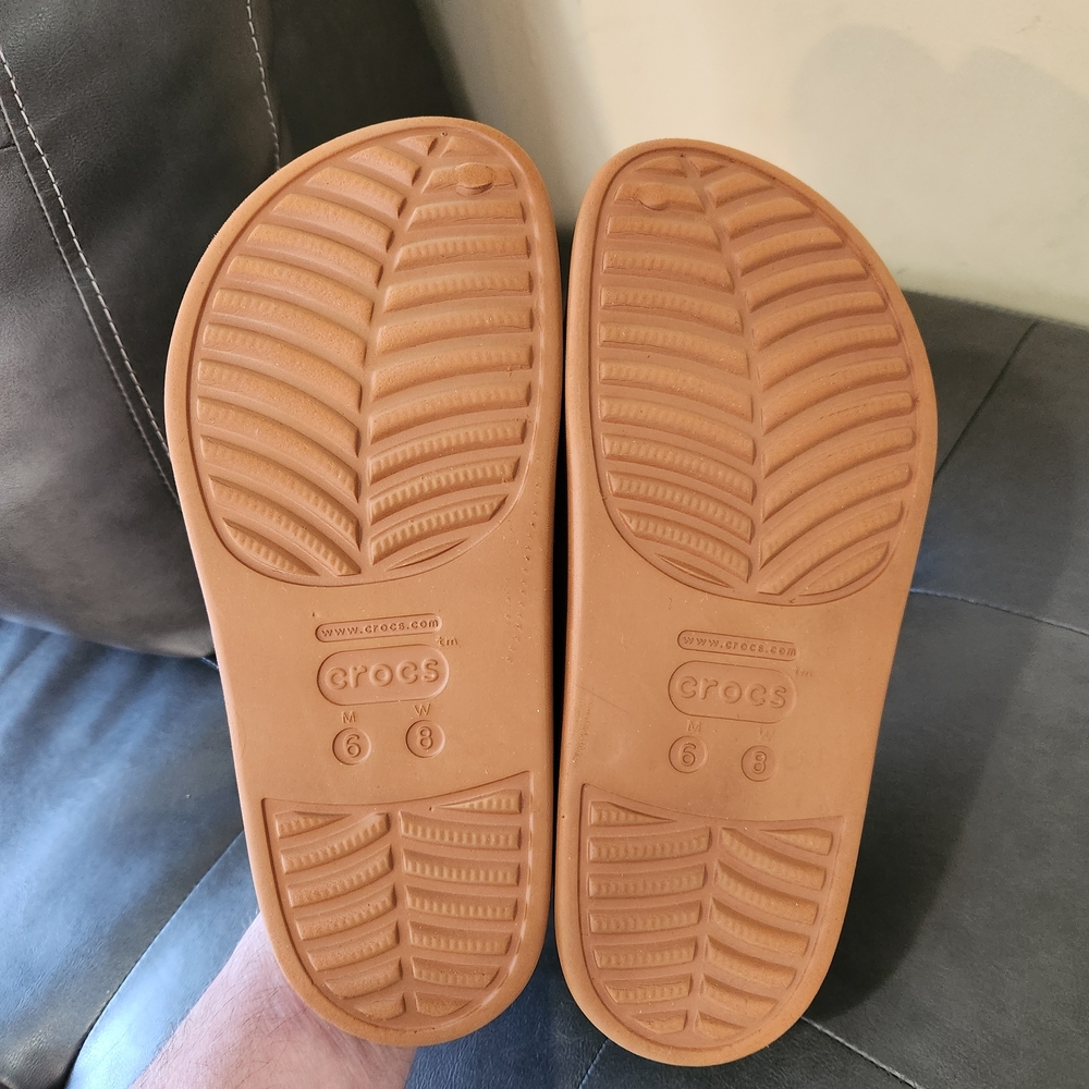 CROCS Women's Slip-On Clogs in Terracotta Orange - Picture 9 of 10